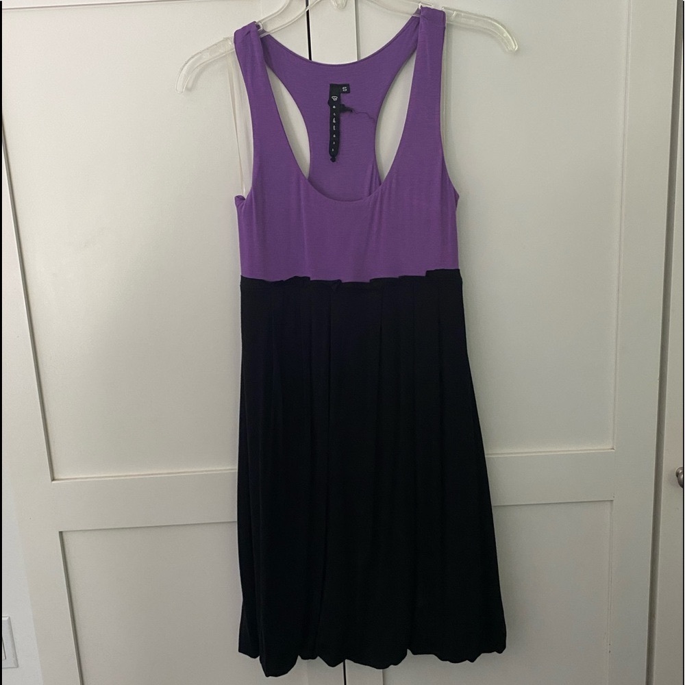 Purple and Black Summer Dress
